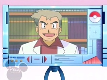 Profesor Oak v obrazovce